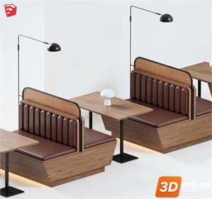 Cafe Furniture Skp Files 